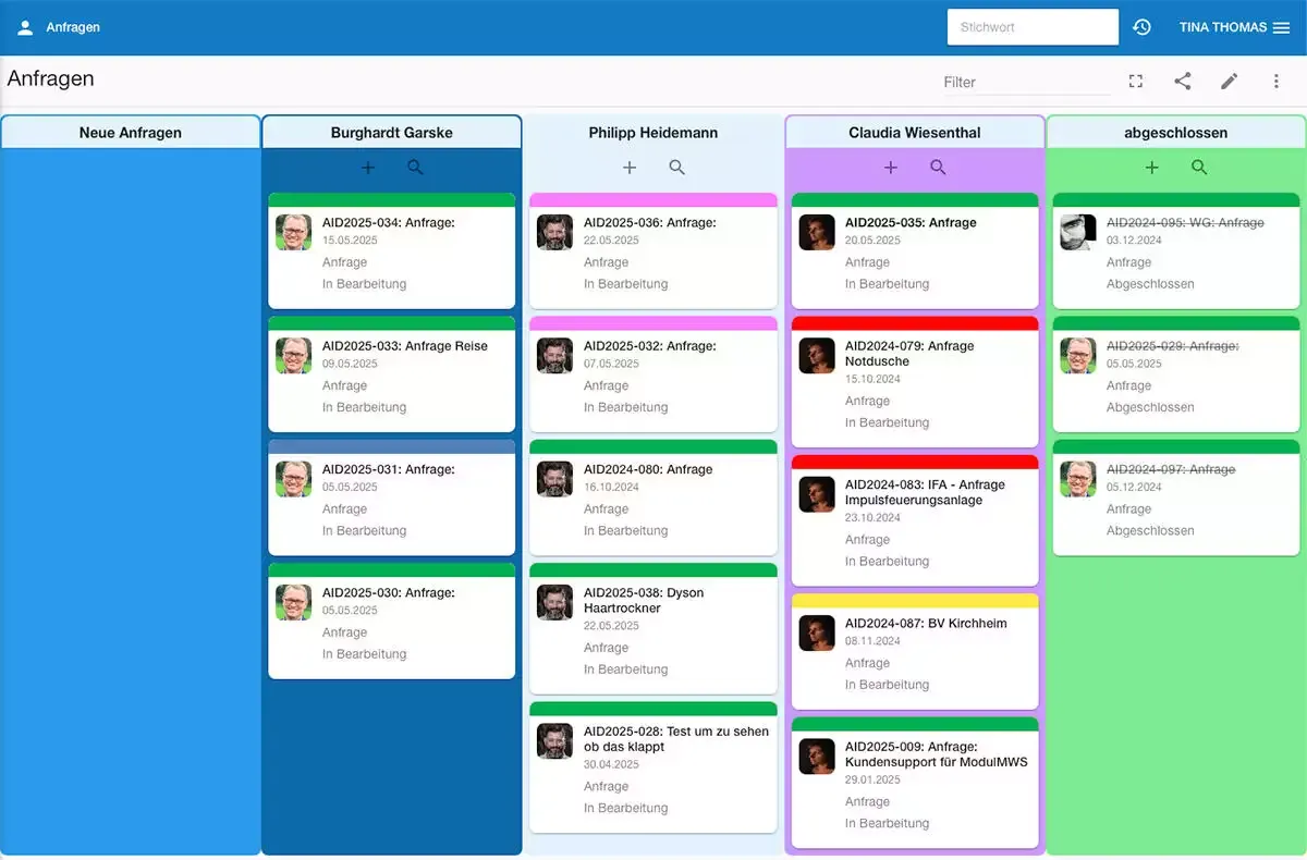 Kanban Board farblich gestalten für mehr Übersicht