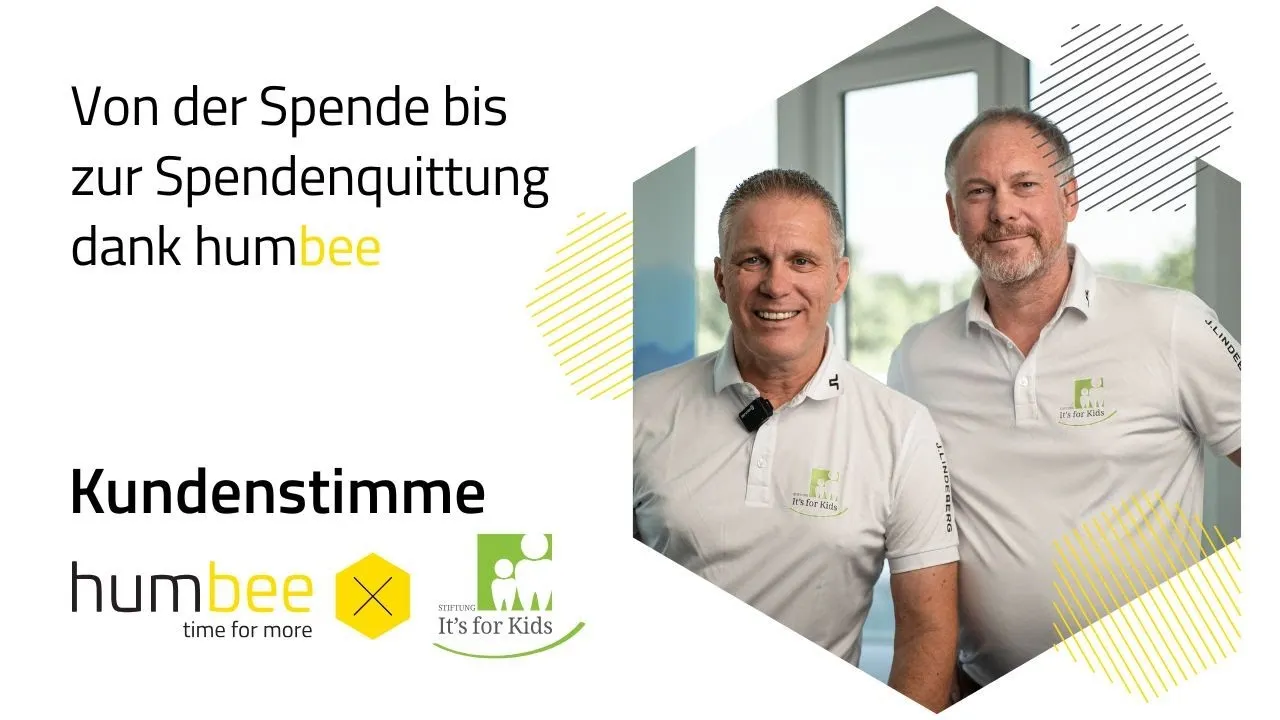 Kundenstimme: It's for Kids: Von der Spende bis zur Spendenquittung