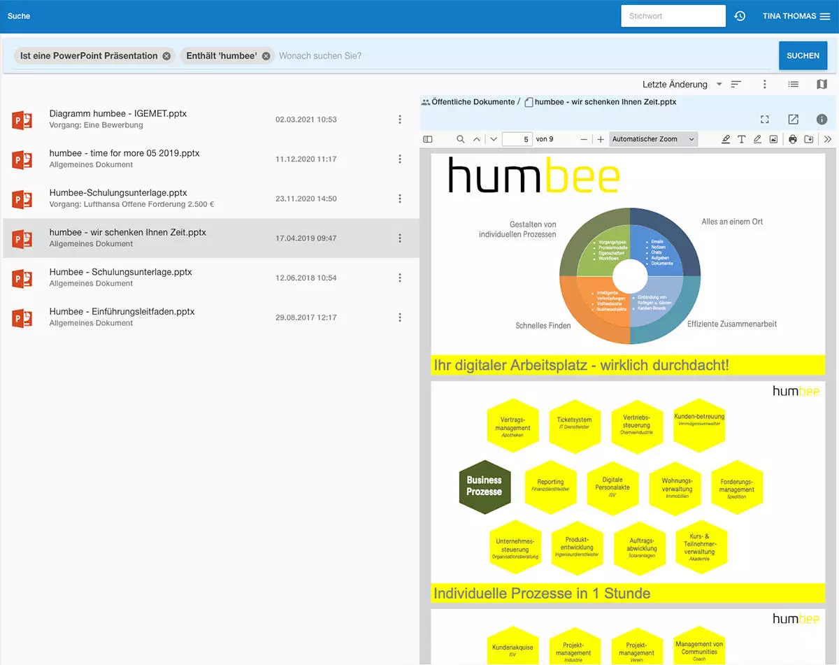 Finden statt Suchen mit humbee